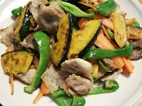 ホクホクかぼちゃと豚肉の炒めもの☆